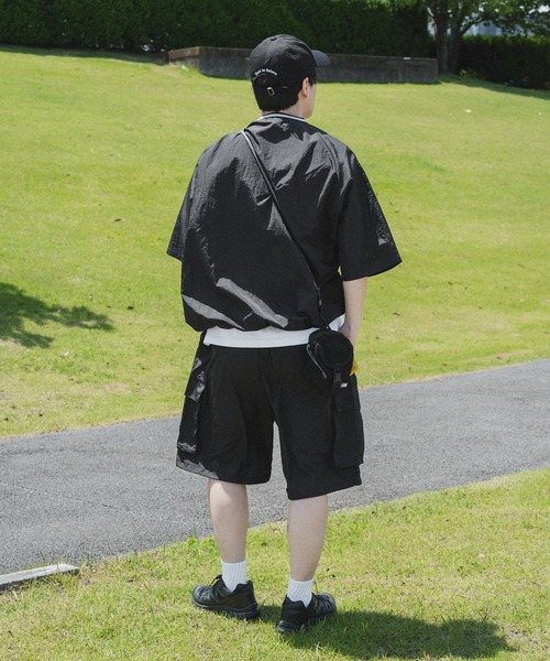 kutir（クティール）の「ピスナイロンカーゴハーフパンツ（カーゴパンツ・メンズ・ライトカーキ/ネイビー/ブラック・SMALL/MEDIUM/LARGE）」の17枚目の写真