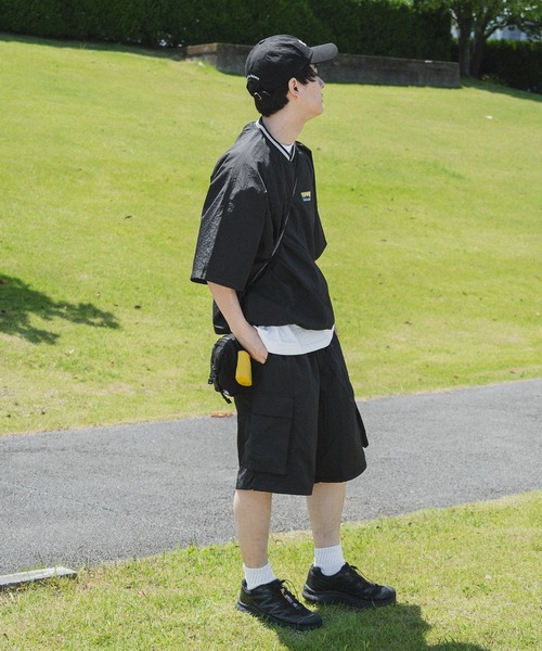 kutir（クティール）の「ピスナイロンカーゴハーフパンツ（カーゴパンツ・メンズ・ライトカーキ/ネイビー/ブラック・SMALL/MEDIUM/LARGE）」の18枚目の写真