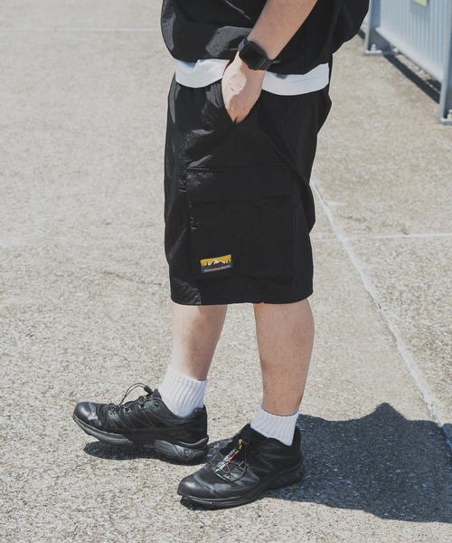kutir（クティール）の「ピスナイロンカーゴハーフパンツ（カーゴパンツ・メンズ・ライトカーキ/ネイビー/ブラック・SMALL/MEDIUM/LARGE）」の7枚目の写真