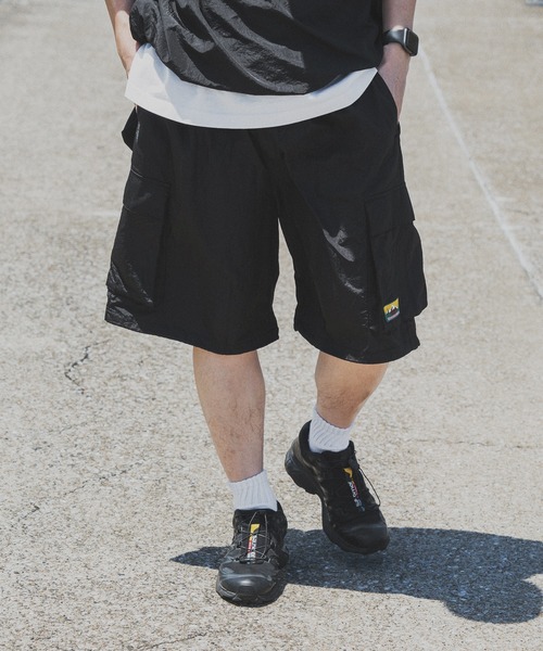 kutir（クティール）の「ピスナイロンカーゴハーフパンツ（カーゴパンツ・メンズ・ライトカーキ/ネイビー/ブラック・SMALL/MEDIUM/LARGE）」の4枚目の写真