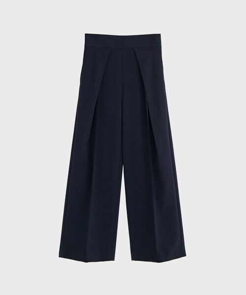 STUDIOUS(ステュディオス)の「【STUDIOUS/ステュディオス】ストレッチタックツイルトラウザーズパンツ(その他パンツ・レディース・ライトベージュ/ネイビー・2/1)」の2枚目の写真