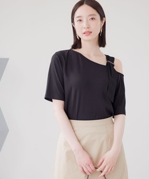 Andemiu | スカーフツキリブカット134912(Tシャツ/カットソー)