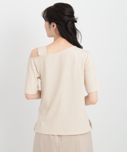 Andemiu（アンデミュウ）の「スカーフツキリブカット134912（Tシャツ/カットソー・レディース・チャコールグレー/アイボリー/ブラック/ベージュ・FREE）」の11枚目の写真