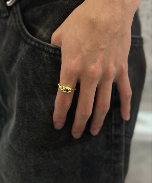 【セール】【blatto 925silver】クロワッサン デザインリング フリーサイズ bla-ring-00578（リング）｜Burner（バーナー）