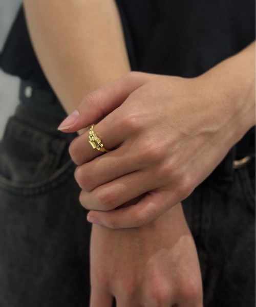 【セール】【blatto 925silver】クロワッサン デザインリング フリーサイズ bla-ring-00578（リング）｜Burner（バーナー）