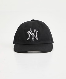 BASICKS ベイシックス　ダメージ ニューヨーク キャップ / ブラック BASICKS/ベイシックス】Damaged New York Cap（キャップ