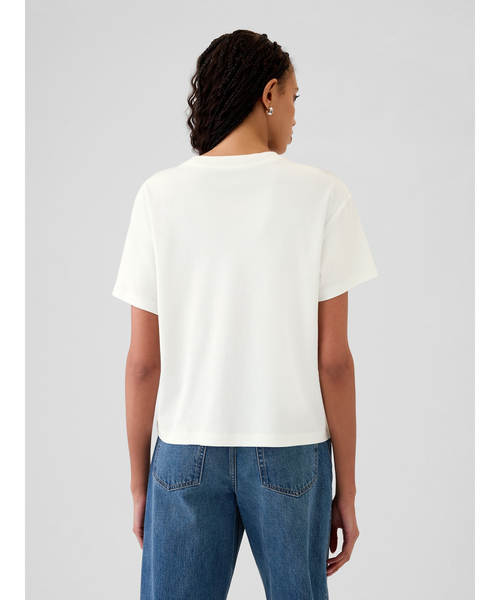 GAP(ギャップ)の「スーピマ(R) コットンリラックスtシャツ(半袖)(Tシャツ/カットソー・レディース・ライトブラウン/ブラック/オフホワイト/ネイビー/ベージュ/ライトグレー/ブラウン/ブルー/ワイン・S/M/L/XL/XS/XXS)」の14枚目の写真