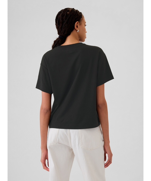 GAP(ギャップ)の「スーピマ(R) コットンリラックスtシャツ(半袖)(Tシャツ/カットソー・レディース・ライトブラウン/ブラック/オフホワイト/ネイビー/ベージュ/ライトグレー/ブラウン/ブルー/ワイン・S/M/L/XL/XS/XXS)」の20枚目の写真