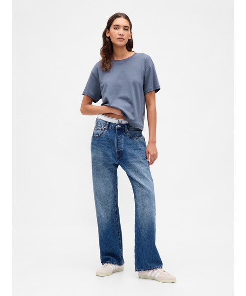 GAP(ギャップ)の「スーピマ(R) コットンリラックスtシャツ(半袖)(Tシャツ/カットソー・レディース・ライトブラウン/ブラック/オフホワイト/ネイビー/ベージュ/ライトグレー/ブラウン/ブルー/ワイン・S/M/L/XL/XS/XXS)」の21枚目の写真