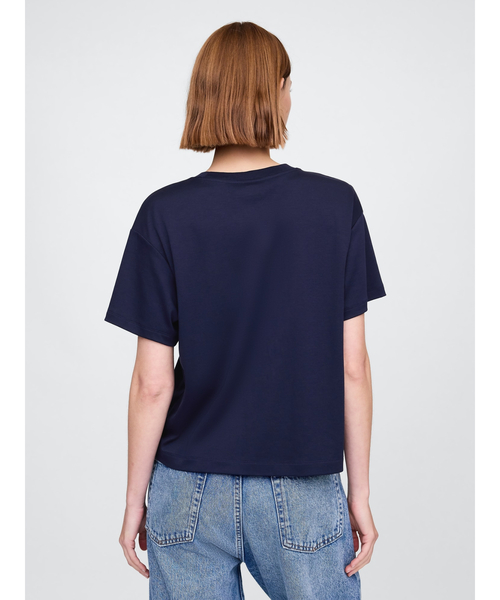 GAP(ギャップ)の「スーピマ(R) コットンリラックスtシャツ(半袖)(Tシャツ/カットソー・レディース・ライトブラウン/ブラック/オフホワイト/ネイビー/ベージュ/ライトグレー/ブラウン/ブルー/ワイン・S/M/L/XL/XS/XXS)」の22枚目の写真