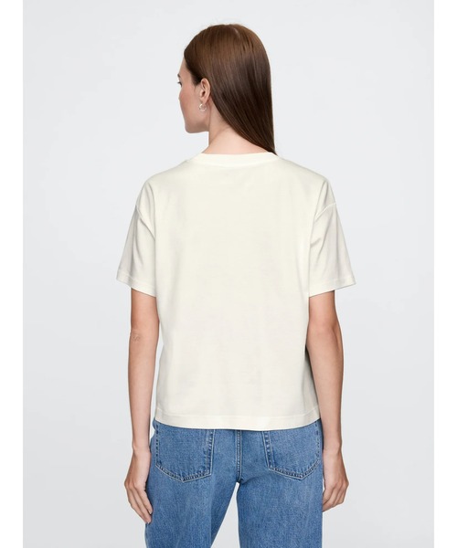 GAP(ギャップ)の「スーピマ(R) コットンリラックスtシャツ(半袖)(Tシャツ/カットソー・レディース・ライトブラウン/ブラック/オフホワイト/ネイビー/ベージュ/ライトグレー/ブラウン/ブルー/ワイン・S/M/L/XL/XS/XXS)」の11枚目の写真