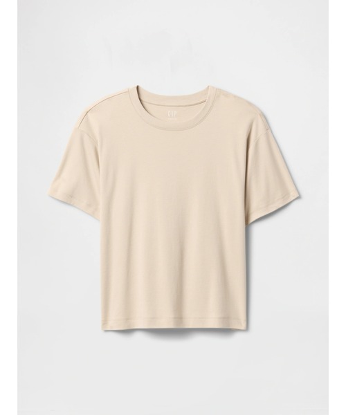 GAP(ギャップ)の「スーピマ(R) コットンリラックスtシャツ(半袖)(Tシャツ/カットソー・レディース・ライトブラウン/ブラック/オフホワイト/ネイビー/ベージュ/ライトグレー/ブラウン/ブルー/ワイン・S/M/L/XL/XS/XXS)」の13枚目の写真