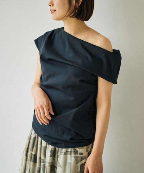 ROPE'(ロペ)の「アシメスウェットトップス(Tシャツ/カットソー・レディース・ブラック/サックスブルー・FREE)」の20枚目の写真