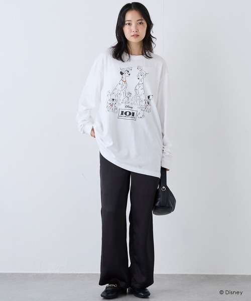 LAVEANGE（ラビアンジェ）の「サテンイージーワイドパンツ（その他パンツ・レディース・ブラウン/ブラック・M/4L/3L/LL/L）」の7枚目の写真