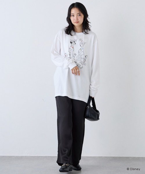 LAVEANGE（ラビアンジェ）の「サテンイージーワイドパンツ（その他パンツ・レディース・ブラウン/ブラック・M/4L/3L/LL/L）」の8枚目の写真