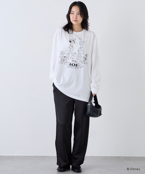 LAVEANGE（ラビアンジェ）の「サテンイージーワイドパンツ（その他パンツ・レディース・ブラウン/ブラック・M/4L/3L/LL/L）」の9枚目の写真