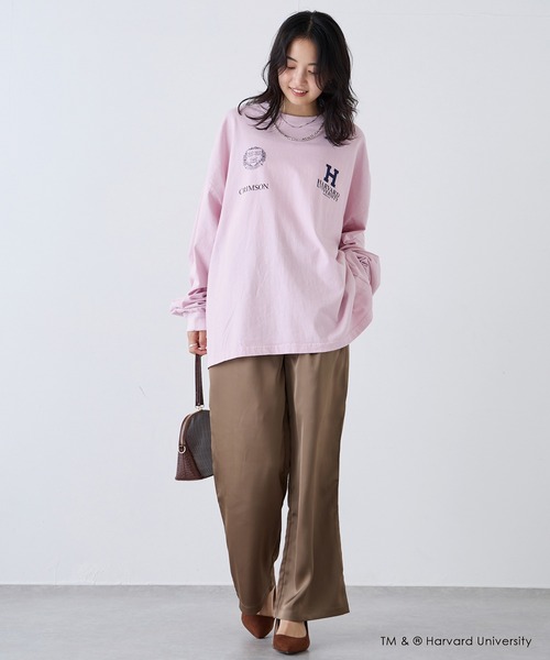 LAVEANGE（ラビアンジェ）の「サテンイージーワイドパンツ（その他パンツ・レディース・ブラウン/ブラック・M/4L/3L/LL/L）」の16枚目の写真