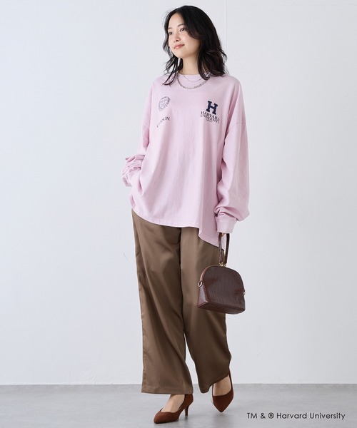 LAVEANGE（ラビアンジェ）の「サテンイージーワイドパンツ（その他パンツ・レディース・ブラウン/ブラック・M/4L/3L/LL/L）」の17枚目の写真