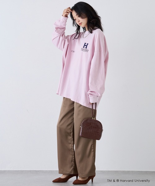 LAVEANGE（ラビアンジェ）の「サテンイージーワイドパンツ（その他パンツ・レディース・ブラウン/ブラック・M/4L/3L/LL/L）」の19枚目の写真