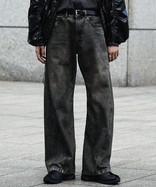 その他 poyo VINTAGE WASHED CURVED DENIM（デニムパンツ）｜WYM LIDNM
