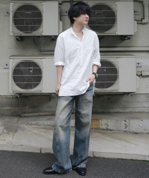 WYM LIDNM（ウィム バイ リドム）の「VINTAGE WASHED CURVED DENIM