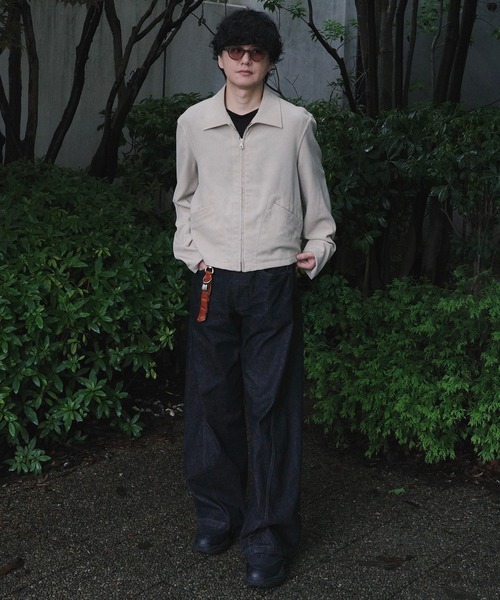 WYM LIDNM(ウィム バイ リドム)の「VINTAGE WASHED CURVED DENIM(デニムパンツ・メンズ・ブルー系/ブラック系/ブラウン系/グレー/ブラック系2/ライトインディゴブルー/インディゴブルー/ベージュ系/ダークインディゴブルー/グレイッシュベージュ/グレー系2/ブルー系2/ブラック/オフホワイト・XS/S/M/L/XL)」の22枚目の写真