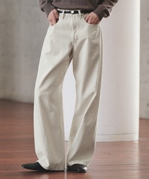 WYM LIDNM（ウィム バイ リドム）の「VINTAGE WASHED CURVED DENIM（デニムパンツ）」