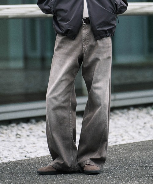 WYM LIDNM VINTAGE WASHED CURVED DENIM WYM LIDNM | VINTAGE WASHED CURVED DENIM - Buyee, an Online Proxy