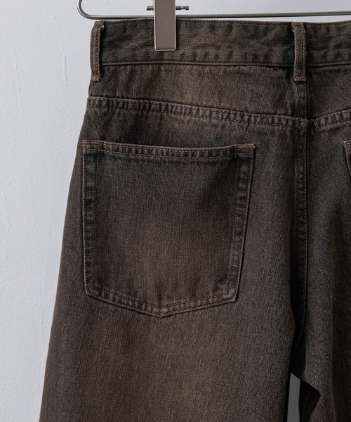 VINTAGE WASHED CURVED DENIM（デニムパンツ）｜WYM LIDNM