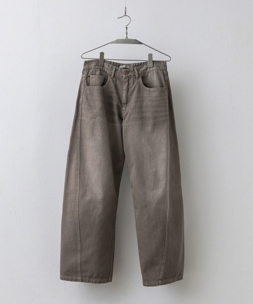 パンツ wym VINTAGE WASHED DENIM CURVED CARGO VINTAGE WASHED DENIM CURVED CARGO（デニムパンツ）｜WYM LIDNM