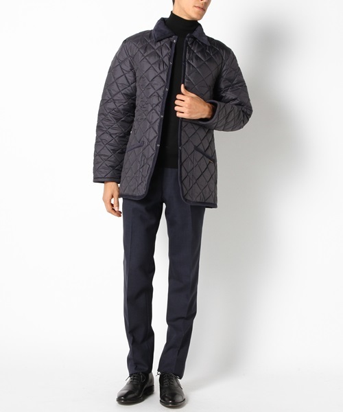 LAVENHAM（ラベンハム）の「LAVENHAM（ラベンハム）: 『DENHAM』 キルティング ジャケット■（カバーオール・メンズ・ブラック/ネイビー・38/34/40/42/36）」の15枚目の写真