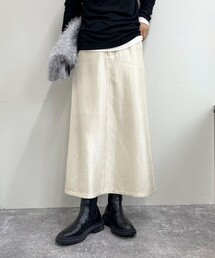 マルチファブリック タイトスカート