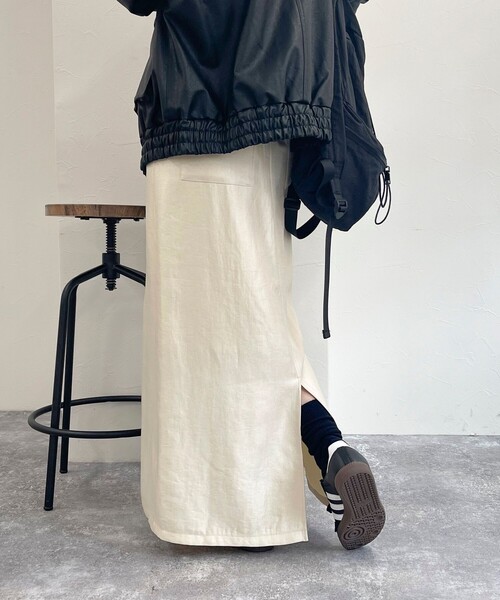 fredy emue(フレディエミュ)の「マルチファブリック タイトスカート(スカート・レディース・ベージュ系その他/アイボリー/ブラック・38/36)」の14枚目の写真