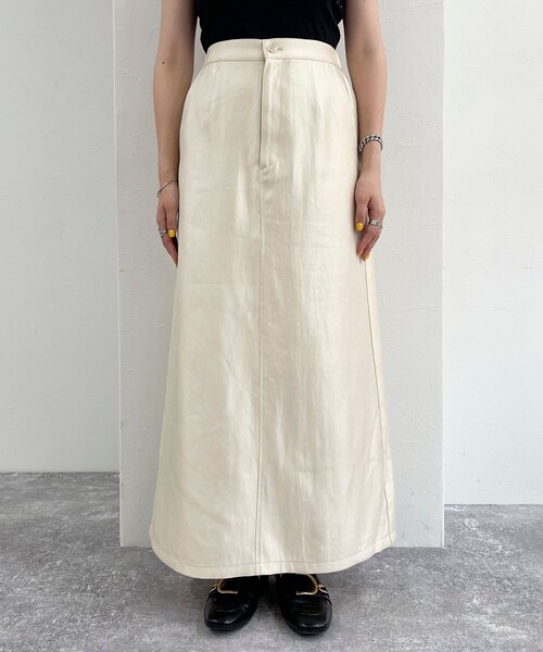 fredy emue(フレディエミュ)の「マルチファブリック タイトスカート(スカート・レディース・ベージュ系その他/アイボリー/ブラック・38/36)」の5枚目の写真