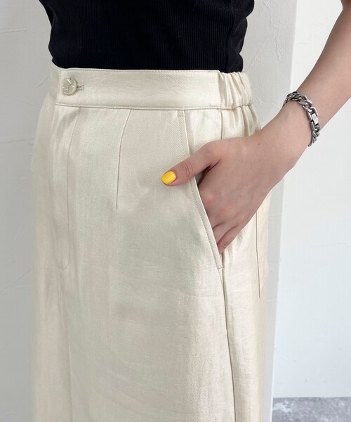 fredy emue(フレディエミュ)の「マルチファブリック タイトスカート(スカート・レディース・ベージュ系その他/アイボリー/ブラック・38/36)」の11枚目の写真