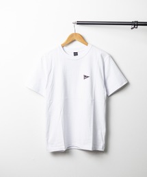 /ミドルウェイト/刺繍ショートスリーブ コットンTシャツ