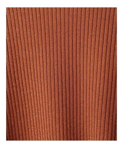 YECCA VECCA（イェッカヴェッカ）の「ラメ7分袖リブニット（ニット/セーター・レディース・ブラック/テラコッタ/ベージュ・FREE）」の14枚目の写真