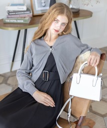 clear | スクエアバッグ [デイリー使い コンパクト 上品]≪2024AW新作≫(ショルダーバッグ)