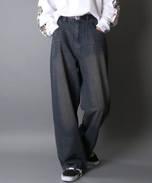 SITRY | Overdye Baggy Denim Pants/オーバーダイ ヴィンテージライク バギーデニムパンツ ワイドデニムパンツ(デニムパンツ)