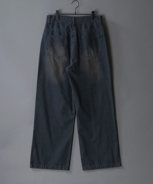 SITRY（シトリー）の「Overdye Baggy Denim Pants/オーバーダイ ヴィンテージライク バギーデニムパンツ ワイドデニムパンツ（デニムパンツ・メンズ・ブラック系その他/ブルー系その他/ブルー系その他2/ブラック系その他2・XL/L/M）」の14枚目の写真