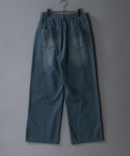 SITRY（シトリー）の「Overdye Baggy Denim Pants/オーバーダイ ヴィンテージライク バギーデニムパンツ ワイドデニムパンツ（デニムパンツ・メンズ・ブラック系その他/ブルー系その他/ブルー系その他2/ブラック系その他2・XL/L/M）」の13枚目の写真