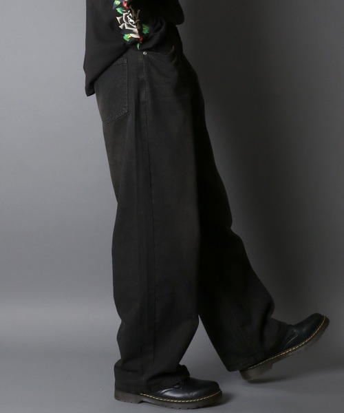 SITRY（シトリー）の「Overdye Baggy Denim Pants/オーバーダイ ヴィンテージライク バギーデニムパンツ ワイドデニムパンツ（デニムパンツ・メンズ・ブラック系その他/ブルー系その他/ブルー系その他2/ブラック系その他2・XL/L/M）」の21枚目の写真
