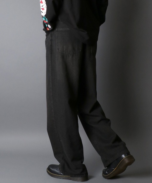 SITRY（シトリー）の「Overdye Baggy Denim Pants/オーバーダイ ヴィンテージライク バギーデニムパンツ ワイドデニムパンツ（デニムパンツ・メンズ・ブラック系その他/ブルー系その他/ブルー系その他2/ブラック系その他2・XL/L/M）」の17枚目の写真