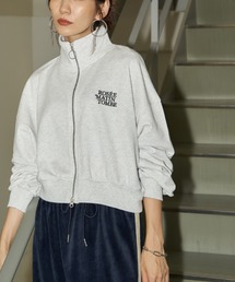 Auntie Rosa Holiday | ハイネックダブルジップスウェットブルゾン(ブルゾン)