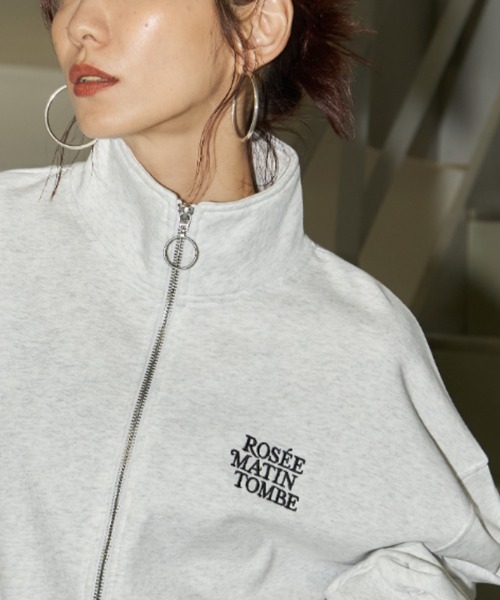 Auntie Rosa Holiday（アンティローザホリデー）の「ハイネックダブルジップスウェットブルゾン（ブルゾン・レディース・ナチュラル/ネイビー・FREE）」の16枚目の写真