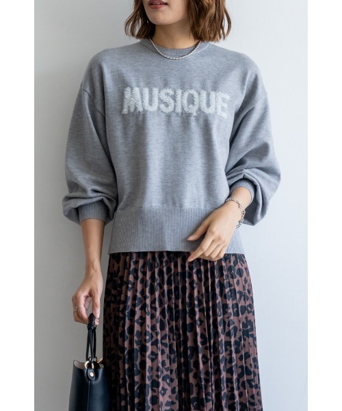 M.deux（エムドゥ）の「●ラメシャギーロゴニット●（ニット/セーター・レディース・ピンク/グレー/ネイビー・MEDIUM）」の21枚目の写真