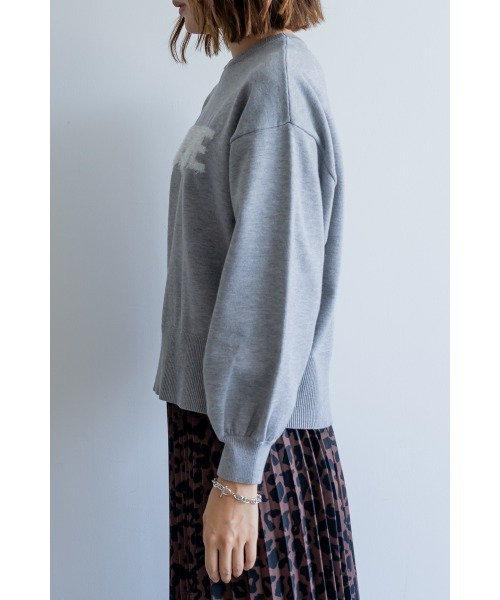 M.deux（エムドゥ）の「●ラメシャギーロゴニット●（ニット/セーター・レディース・ピンク/グレー/ネイビー・MEDIUM）」の11枚目の写真