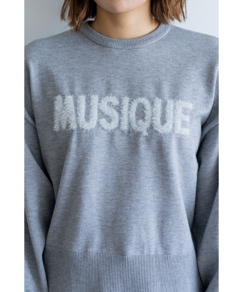 M.deux（エムドゥ）の「●ラメシャギーロゴニット●（ニット/セーター・レディース・ピンク/グレー/ネイビー・MEDIUM）」の13枚目の写真