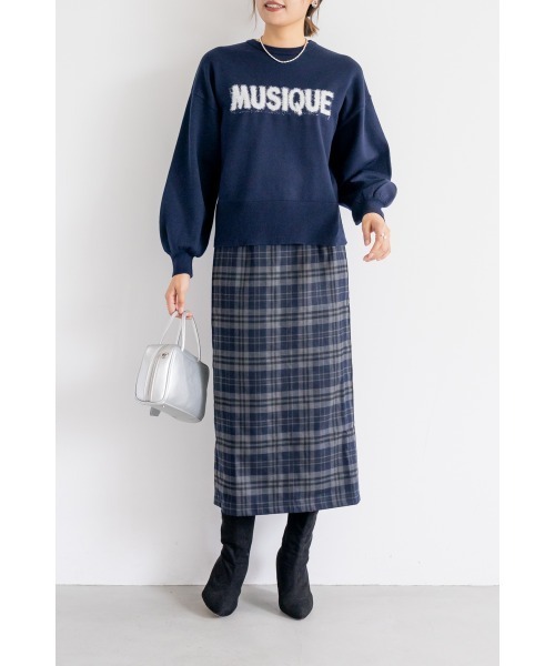 M.deux（エムドゥ）の「●ラメシャギーロゴニット●（ニット/セーター・レディース・ピンク/グレー/ネイビー・MEDIUM）」の22枚目の写真