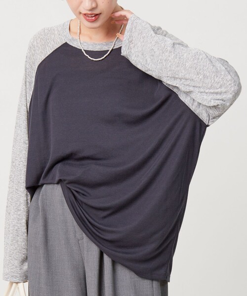 A17793 アーツ&サイエンス ラグランロングスリーブカットソー グレー 4 A17793 アーツ&サイエンス ラグランロングスリーブカットソー グレー 4